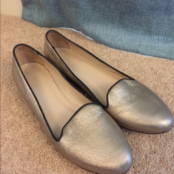 Club Monaco metallic rose gold loafer flats - Picture 2 of 7